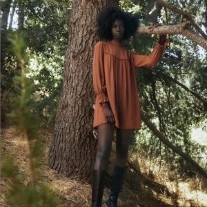 Reformation Jourdan Dress Cinnamon